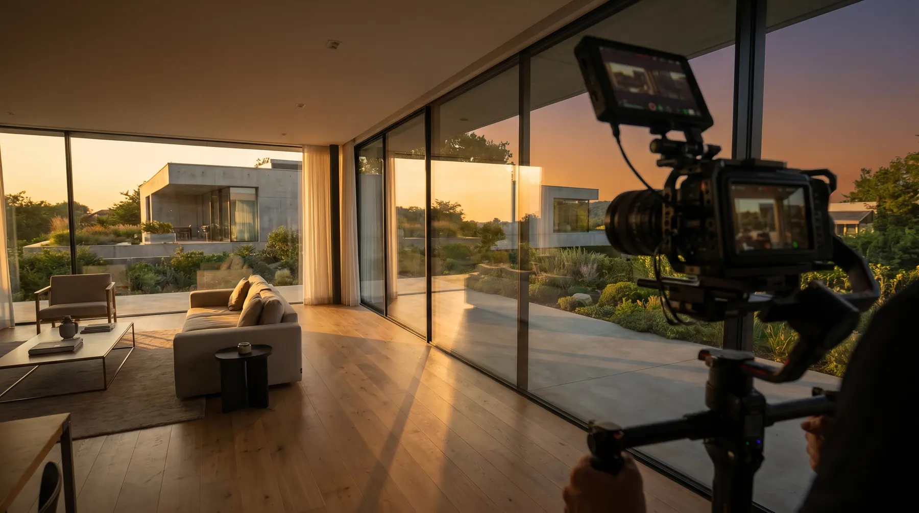 Cinematisches Objektvideo als Immobilienaufnahme